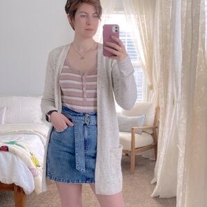 TGJA Jean Paper Bag Skirt